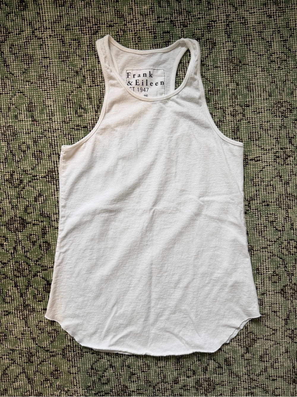 Frank & Eileen Cream Racerback Tank Top
